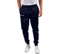 Givova Tutto Sport Pantaloni da Ginnastica Tempo Libero Training Blu Nero Nuovo