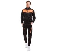 (TG. 3XL) givova Visa, Tuta da Ginnastica Uomo, Nero/Arancio Fluo, 3XL - NUOVO