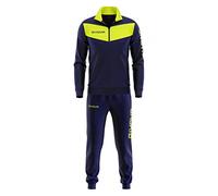 Givova Visa - Tuta Sportiva Uomo, Multicolore (Blu/Giallo Fluo), 3XL