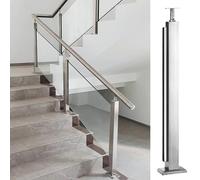 GIVROLDZ Palo per Ringhiera in Vetro in Acciaio Inossidabile 304 per Gradini, Balconi, Scale, Ponti, Scale per Patio, Recinzione per Piscina,End Post,33.4 inch/85cm