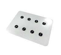 GIWFBQTR 1 Pezzo di Pattini per Mouse in Vetro, Piedini Universali, Piccoli Punti Rotondi, DIY, Tappetino per Mouse per Giochi di Esport, Colore: A