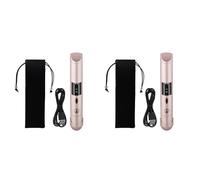 GIWFBQTR 2X Piastra per Capelli Portatile un Batteria per da Stiro Mini Ricaricabile USB da Viaggio con Piastre nel Ceramica