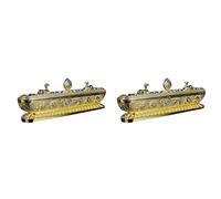 GIWFBQTR 2X Tibet Bruciatore di Incenso Antico Fatto Un Mano Porta Bastoncini di Incenso Teahouse Home Office Decorazione Ornamenti B