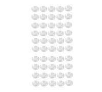 GIWFBQTR 50 Pz Contenitore Rotondo in Plastica Trasparente per Capsule da 24 mm