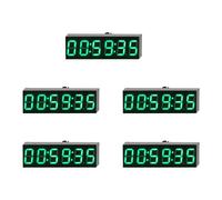 GIWFBQTR 5X Orologio Elettronico Digitale A LED da 0,36 Pollici A 6 Bit W Secondo Modulo Display Spegnimento Regolazione Luminosità Memoria -A