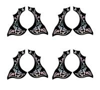 GIWFBQTR 8 Pezzi per Chitarra Battipenna Antigraffio Piastra di Protezione Autoadesiva Battipenna Adesivo per Parti di Chitarra Acustica