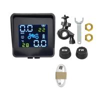 GIWFBQTR di Monitoraggio della Pressione e della Temperatura dei Pneumatici Solari per Sensore TPMS Carica USB per Pressione Pneumatici per Moto
