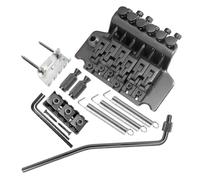 GIWFBQTR Ponte Doppia Vibrato per Chitarra Elettrica, Vibrato A Doppio Vibratore, Ponte A Corda per Chitarra A Doppia Vibrazione con Piastra di Trazione, Nero