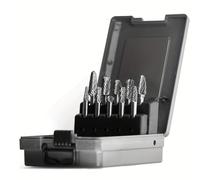 Giwnhvx 1/4 Carbide Burr Kit 1/4 Shank Die Grinding Bit Drill Bit per Metallo Rotary Tool File Saldatura Legno Pietra Sbavatura