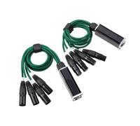 Giwnhvx 1 coppia 4 canali 3 pin XLR/a Ethercon RJ45 Ethernet Extender DMX512 Extender di segnale di rete 1 + 1