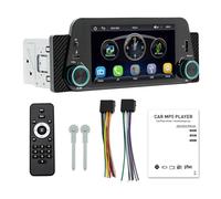 Giwnhvx 1 Din 5 Pollice Car MP5 Navigazione Player Stereo Smart Bluetooth Reverse Car Interconnect Wireless Carplay+Android Auto
