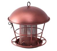 Giwnhvx 1 dispenser di cibo per uccelli da appendere all'aperto, regali per mamma, nonna, donne, metallo impermeabile, mangiatoie per uccelli selvatici da giardino all'aperto