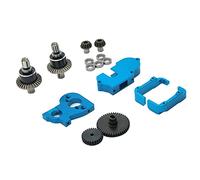 Giwnhvx 1 Motore in Metallo Ingranaggi per 1/14 144001 144002 1/12 124016 124017 124018 124019 Pezzo di Ricambio di Aggiornamento Auto Telecomandato, Blu