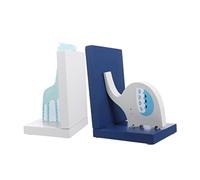 Giwnhvx 1 paio di fermalibri in legno a forma di animale, fermalibri in legno, per ufficio, fermalibri a forma di animale, fermalibri ornamentali