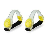 Giwnhvx 1 paio di luci riflettenti per attività all'aperto, ad alta visibilità, per esercizi di sicurezza, per corsa, ciclismo, colore giallo