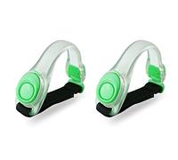 Giwnhvx 1 paio di luci riflettenti per attività all'aperto, ad alta visibilità, per esercizi di sicurezza, per corsa, ciclismo, colore verde
