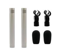 Giwnhvx 1 paio di microfoni a condensatore a forma di penna C02, microfono a pinza antiurto, microfono per pianoforte, microfono per strumento tipo penna A
