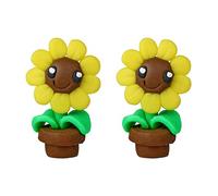 Giwnhvx 1 Paio di Moda Donne Fatto A Mano Polimero Argilla Carino Animale Piercing Stud Orecchino Sole Fiore