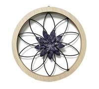 Giwnhvx 1 Pezzi Decorazione Murale Rustica Ultra Spessa Telaio in Legno Fiore Decorazione Appesa Fattoria per Esterni Camera da Letto Facile Da Usare Viola