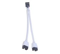 Giwnhvx 1 Pezzo di di Estensione Audio HD Parti di Ricambio per PC DIY 15 cm Scheda Madre Del Computer di Estensione USB 9 Pin 1 a 2 Splitter a Y
