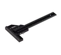 Giwnhvx 1 pezzo righello da tracciare multifunzionale per la lavorazione del legno righello a T 280 mm righello di misurazione nero