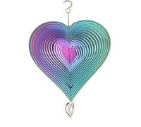 Giwnhvx 1 pz 3D Rotante Campanelli Eolici Regalo Spinner Metallo Spinner Sospensione Trim per Decorazione della Camera di Matrimonio Giardino Esterno Estetica Decorazione Appesa 25 x 36 cm