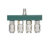 Giwnhvx 1 PZ Compressore D'aria Splitter Tubo Aria Raccordi con 4 Accoppiatori & 1/4 Pollice NPT Spina 1/4 Pollice NPT Raccordo Aria Accoppiatore