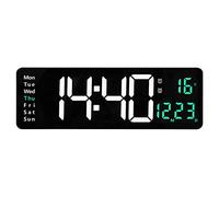 Giwnhvx 1 PZ LED Orologio Da Parete Digitale Temp Data Settimana Display Dual Allarmi Elettroniche Tavolo con Blu
