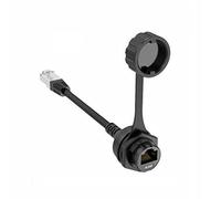 Giwnhvx 1 pz RJ45 Estensione Spina 8P8C di Estensione Ethernet LAN su Pannello, Blocco