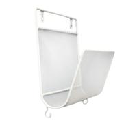 Giwnhvx 1 scaffale per libri in ferro da parete, scaffale da parete per ufficio, stile semplice, bianco