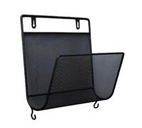 Giwnhvx 1 scaffale per libri in ferro da parete, scaffale da parete per ufficio, stile semplice, nero