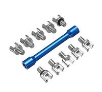 Giwnhvx 1 set di chiavi per raggi per moto blu e 10 punte temprate 5.0-6.8 per la maggior parte delle moto