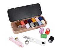 Giwnhvx 1 set di da cucito portatili multifunzionali per scatola di immagazzinaggio per organizer da cucito professionale da viaggio a casa, rosa