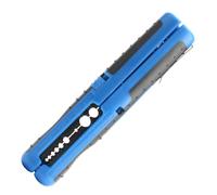 Giwnhvx 1 spelafili multifunzione portatile a penna, cavo di rete, filo, cavo coassiale, tagliafili, 10-20 AWG, blu