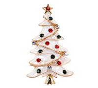 Giwnhvx 1 x Elegante spilla da sposa con albero di diamante di moda spilla coperta di strass sciarpe di calce per le donne e le signore