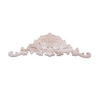 Giwnhvx 1 x Gomma Legno intagliato Applique Retro Mobili DeCor 38 x 15 x 1,2 cm