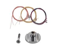 Giwnhvx 1 x guida per basso Pure Vintage/Precision Bass String e 3 set di corde di ricambio in acciaio per chitarra