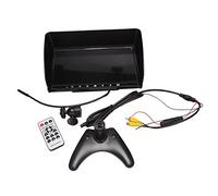 Giwnhvx 10.1 Pollice LCD Car Monitor Portatile Retrovisore Backup Camera Touch Pulsanti con Parasole per Auto DC12-24V