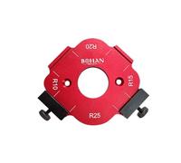 Giwnhvx 10-25R Pannello in Legno Raggio R Piastra Taglio Macchina per Incisione Macchina In Lega di Alluminio Angolo Rotondo Jig Template