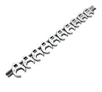 Giwnhvx 10 chiavi a pedale da 3/8 di pollice da 10 a 22 mm metriche SAE imperiali cromate con piede aperto