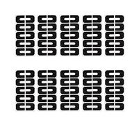 Giwnhvx 10 Foglio Staccare per Unghie Polacco Guard Protector DIY Nail Art Francobolli Prevenire Nail Nero