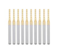 Giwnhvx 10 frese in carburo con rivestimento in titanio per incisione, fresa CNC per macchina PCB, gambo da 1/8 di pollice, 1,6 mm