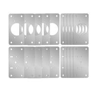Giwnhvx 10 paia di cerniere di riparazione piastra armadio cassetto tavolo riparazione strumento hardware cerniera in acciaio inox piastra di fissaggio facile da usare