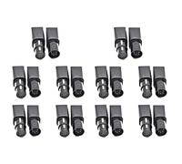 Giwnhvx 10 paia di connettori RJ45 Ethernet RJ45 a 5 XLR femmina e adattatore per video audio