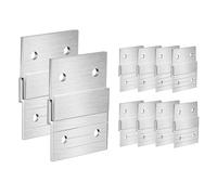 Giwnhvx 10 paia di ganci per tacchetti in metallo resistente, per appendere foto, cornice artistica da parete, gancio a Z per specchio