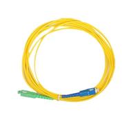 Giwnhvx 10 PCS fibra ottica Patch Cord SC/-SC/UPC, 2 Meter Lunghezza Singolo Modo Simplex Diametro PVC Optical Jumper