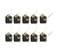 Giwnhvx 10 Pezzi 18 mm Movimento Silenzioso Set Fai Da Te Pin Meccanismo di Movimento Orologio Da Parete Al Quarzo Strumenti di Riparazione Parte Kit Orologio