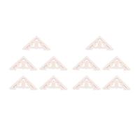 Giwnhvx 10 pezzi 8 x 8 cm legno intagliato angolo intarsio applique decorazione mobili non verniciato