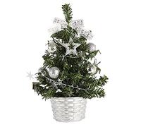 Giwnhvx 10 pezzi decorazione della casa di Natale albero di Natale ornamenti in fibra ottica per ufficio interno riutilizzabile albero di Natale ()