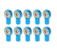 Giwnhvx 10 Pezzi M2.5 Bielletta di Collegamento Staffa Estremità Sfera per Modello RC Auto Barca Aereo Camion Blu
